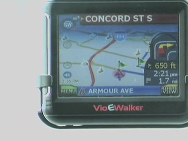 Vio&reg; eWalker&#153; 3 1/2&quot; Touch - screen GPS Navigator - image 6 from the video